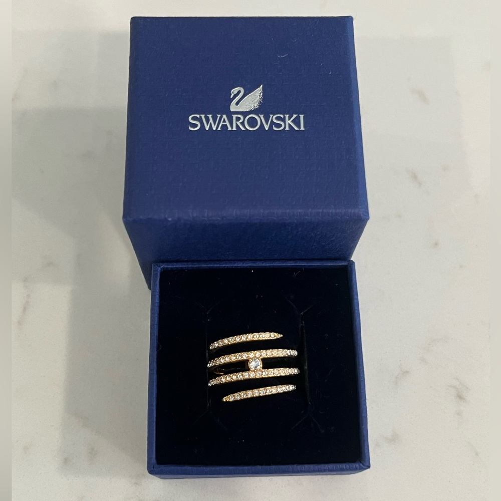 Swarovski Rose Gold Ring size 5